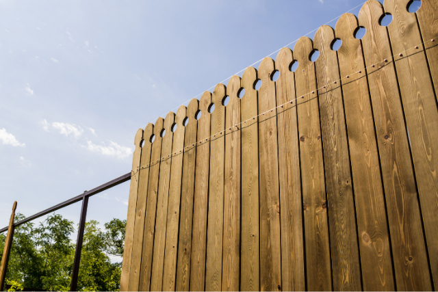 Installing a wooden fence